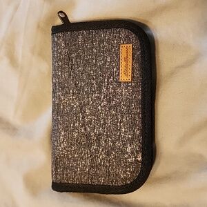 Eddie Bauer Grey zipped wallet